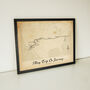 Personalised Vintage Travel Map For Any Trip Or Journey, thumbnail 1 of 6