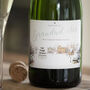 Personalised Snowy Scene Champagne, thumbnail 6 of 6