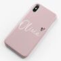 Personalised Dusty Pink Name Phone Case, thumbnail 2 of 6