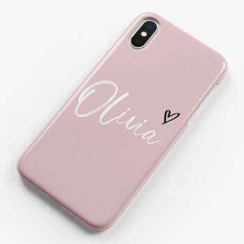 Personalised Dusty Pink Name Phone Case, 2 of 6