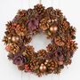 Christmas Hyacinth Natural Door Wreath, thumbnail 1 of 9