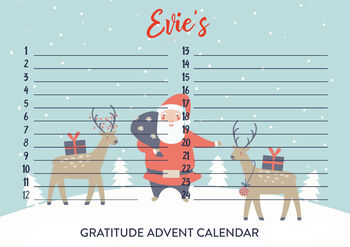 Personalised Children's Gratitude Advent Calendar, 5 of 7