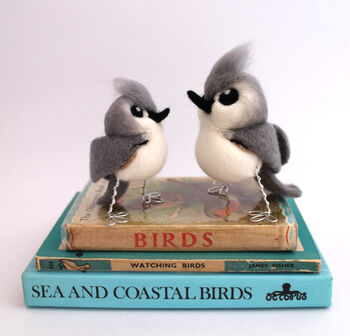 Needle Felted Tufted Titmouse, 7 of 9