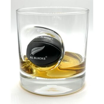 Personalised Rugby Ball Whisky Glass, 11 of 12