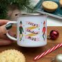 Christmas Elves Enamel Mug, thumbnail 1 of 5