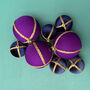 Purple Rain Upcycled Saree Bauble, thumbnail 1 of 3