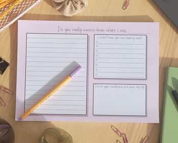 Do You Really Wanna Know Where I Was Taylor Swift High Infidelity Notepad, 2 of 5