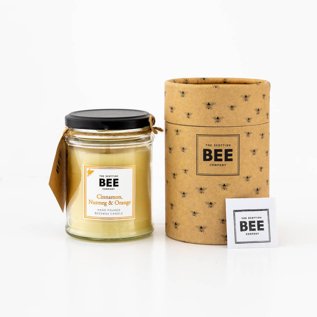 Scented Beeswax Candle By Scottish Bee Co