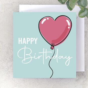 Balloon Happy Birthday Card Set Of Two, 2 of 2