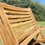 Wooden Garden Chair With Arms, thumbnail 4 of 7