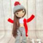Posable Handmade Crochet Doll For Kids And Adults, thumbnail 4 of 12