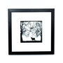 Framed Papercut Stag In The Forest Art, thumbnail 4 of 6
