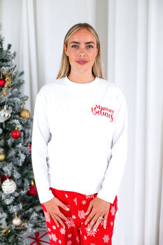 Family Christmas 'Believes' Personalised Pyjamas Available In Red And Green, 9 of 12