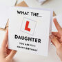 Funny 17th Birthday Card For Daughter, thumbnail 1 of 3