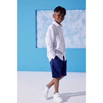 Oliver Boys Cotton Shorts – Dark Navy, 3 of 3