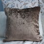 Handmade Repurposed Fabric Embroidered Beauty Cushion, thumbnail 2 of 6