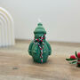 Green Snowman Christmas Decoration Candle, thumbnail 6 of 8