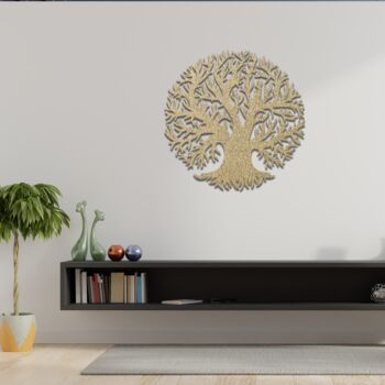 Modern Tree Of Life Wooden Wall Art Home Decor, 7 of 9