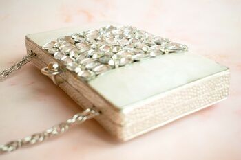 Cairo Silver Mother Of Pearl Clutch, 4 of 5