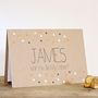 Personalised 'Be My Usher' Gold Dots Wedding Card, thumbnail 2 of 4
