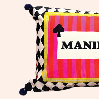 'Manifest It' Velveteen Pillow, 3 of 4