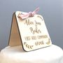 Personalised Wooden First Holy Communion Cake Topper, thumbnail 3 of 5