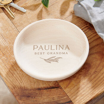 Personalised Engraved Wooden Trinket Dish, 2 of 2