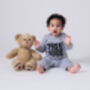 Baby Sleepsuit, Free Hugs, Cotton Babygrow, thumbnail 5 of 6