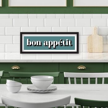 Framed Bon Appetit Print, 8 of 10