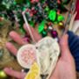 Oyster Wooden Tree Decoration, thumbnail 1 of 2