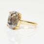 18ct Gold Oval Salt And Pepper Diamond Ring, thumbnail 3 of 6