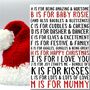 Abc 1st Christmas Mummy Personalised Card, thumbnail 2 of 4