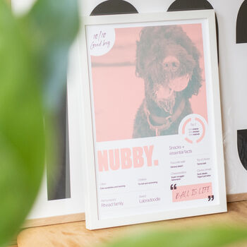 Personalised Dog Portrait Pet Poster Print, 4 of 12
