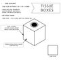 Blue Marbled Tissue Box Cover Essentials, thumbnail 2 of 6