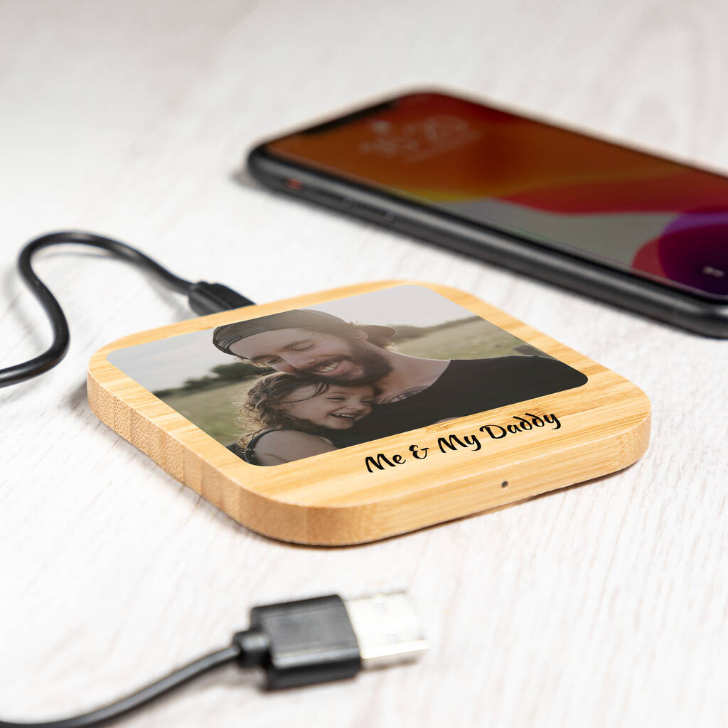 Personalised Wireless Charger With Photo, 1 of 4