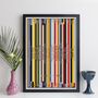 Personalised Record Collection Print Music Lover Gift, thumbnail 6 of 10
