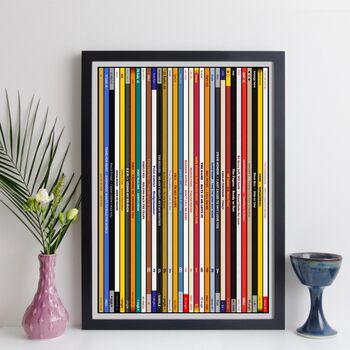 Personalised Record Collection Print Music Lover Gift, 6 of 10