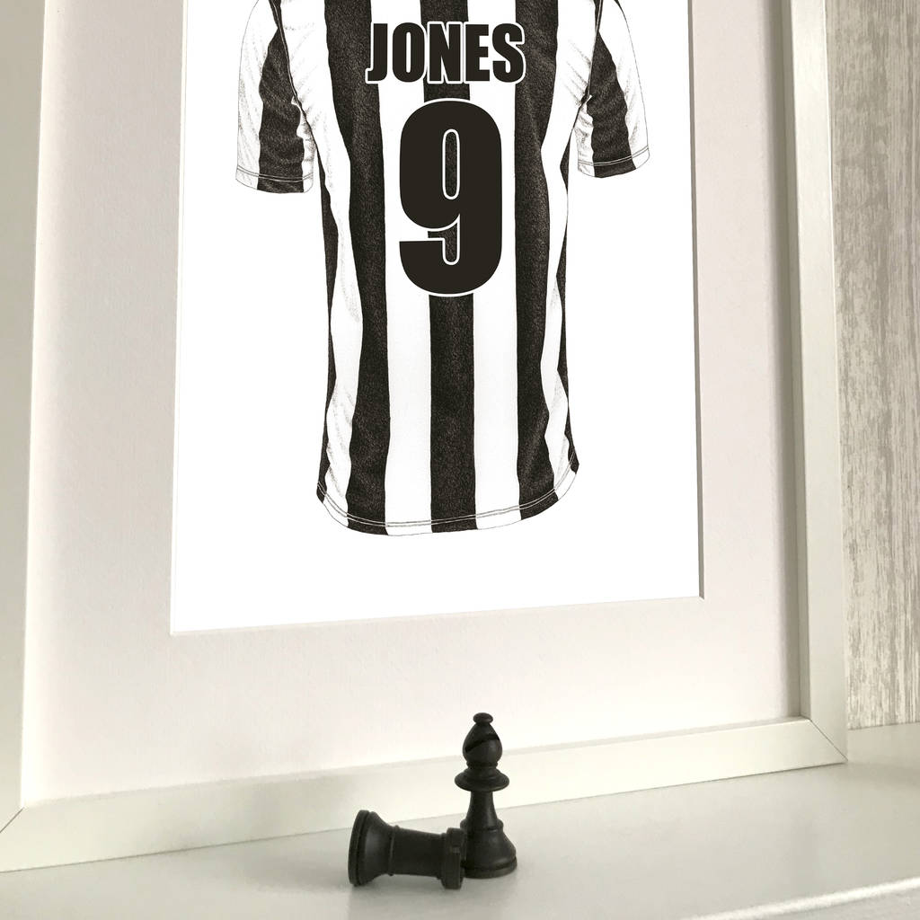 Personalised Football Shirt Name And Number Print By Michael Stephen Carter