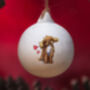 Cockapoo Ceramic Round Bauble, thumbnail 1 of 5