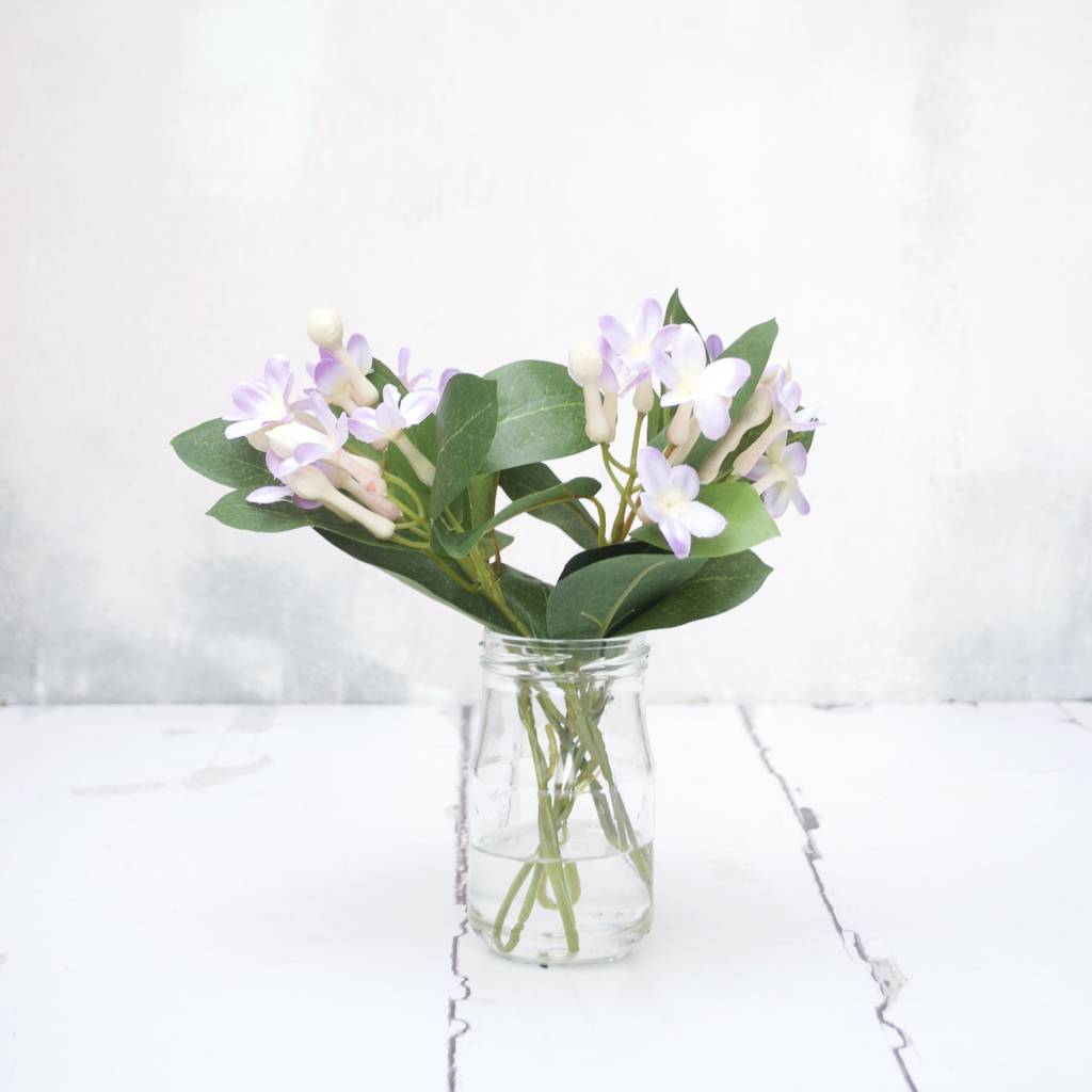 Soft Lilac Artificial Flower Bouquet In Vase By Abigail ...