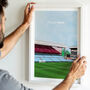 Aston Villa Football Stadium Art Print Personalised Gift, thumbnail 2 of 6