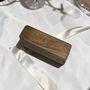 Personalised Dark Wood Ring Box For Weddings, thumbnail 1 of 8