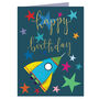 Happy Birthday Space Mini Card, thumbnail 2 of 4