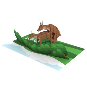 Two F*Cking Deer Funny 3D Pop Up Card Great For Dad, 7 of 8