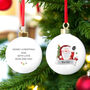 Santa Bauble With Name And Message, thumbnail 2 of 3