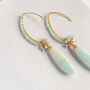 Amazonite Boho Drop Earrings, thumbnail 3 of 8