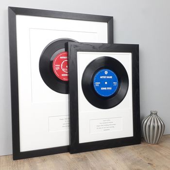 Personalised Framed Vinyl Record Song, 10 of 12