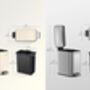 Slim Pedal Bathroom Bin With Soft Close Lid, thumbnail 3 of 7