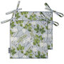 Magnolia Grey Floral Water Resistant Garden Seat Pads, thumbnail 1 of 7