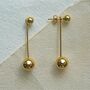 Classic Ball Two Way Silver Drop Earring Jacket, thumbnail 5 of 8